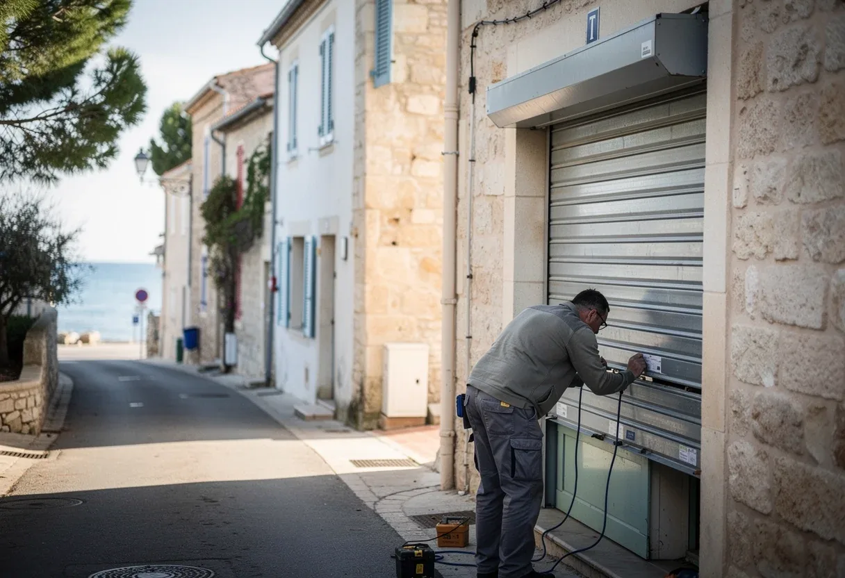 Dépannage d'un rideau métallique de commerce à Canet-en-Roussillon